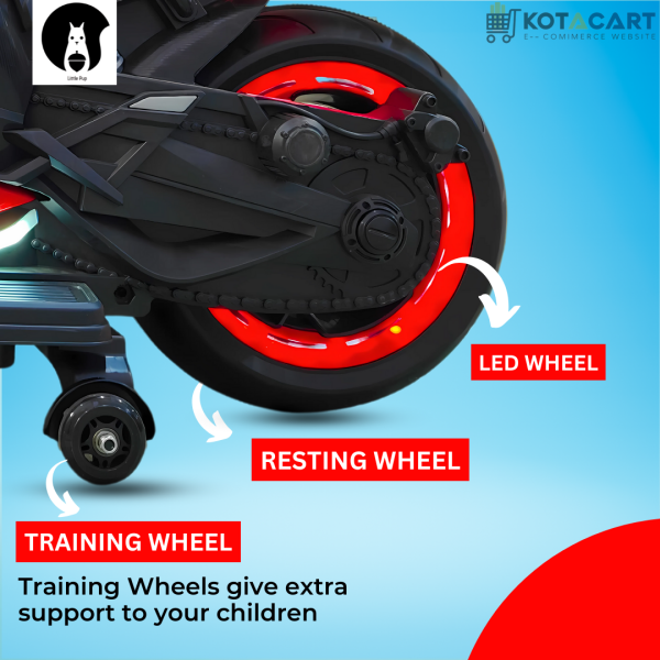 Yamaha R9 Bike Rechargeable Battery Operated Bike for Kids | Electric Bike | LED Light & Music Bike Battery Operated Ride On | Same-Day Delivery in Delhi NCR - Image 3