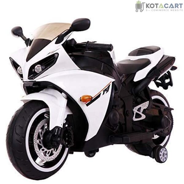 Electric R1 Bike For Kids | Bike For Child | R1 Bike For Kids | Age 1 to 8 Years - White | Same-Day Delivery in Delhi NCR - Image 3