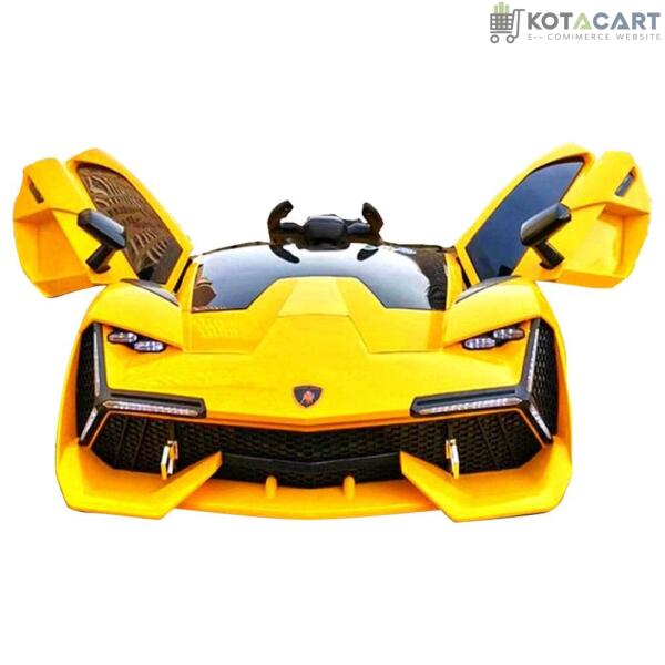 12v Luxurious Yellow Lamborghini Racing Electric Car for Kids | Same-Day Delivery in Delhi NCR - Image 5