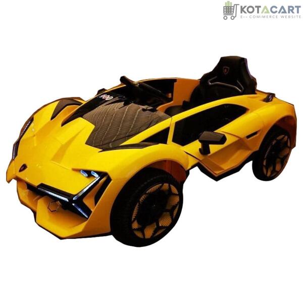 12v Luxurious Yellow Lamborghini Racing Electric Car for Kids | Same-Day Delivery in Delhi NCR - Image 6