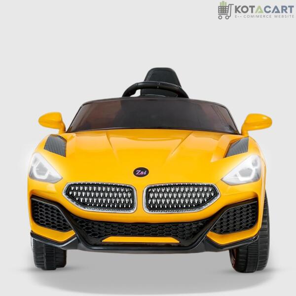 Battery Operated Car For Kids|Battery Z8i Car For Kids | Car For Child |  Battery Operated Ride On Car for - 1 to 4 Year - Yellow | Same-Day Delivery in Delhi NCR - Image 2