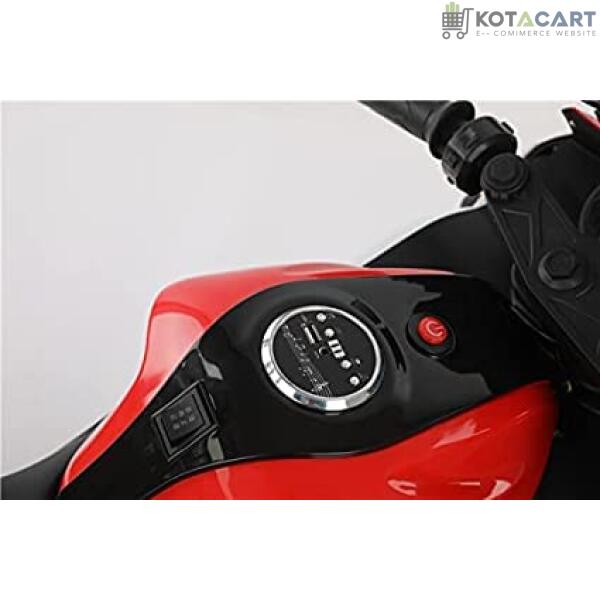 Battery Operated Bike For Kids| R3 Mountain Battery Operated Ride On Motor Bike for Kids, 2 to 7 Years, Red & White | Same-Day Delivery in Delhi NCR - Image 7