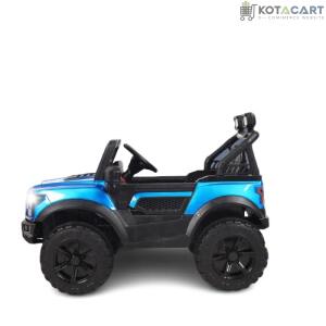 Battery Operated 4x4 Big Size Jeep 12V Battery Jeep Battery Operated Ride On - Blue | Same-Day Delivery in Delhi NCR