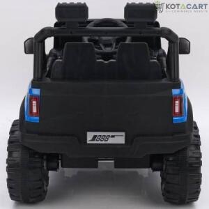 Battery Operated Jeep for Kids, Ride on Toy Kids Car with Windshield Light & Music | Kids Big Electric Car Jeep | Rechargeable Battery Car for Kids to Drive 3 to 6 Years-Blue | Same-Day Delivery in Delhi NCR