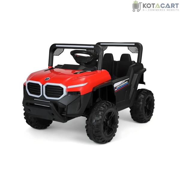 Battery-Operated Ride-on Jeep for Kids | Battery car For Kids | Suitable for Children Aged 2 to 5 Years - Red | Same-Day Delivery in Delhi NCR