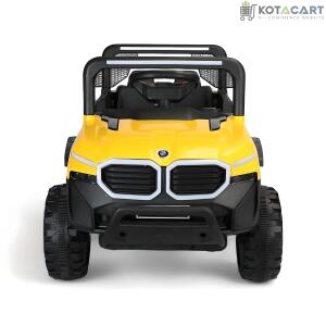 Battery-Operated Ride-on Jeep for Kids | Battery car For Kids | Suitable for Children Aged 2 to 5 Years - Yellow | Same-Day Delivery in Delhi NCR