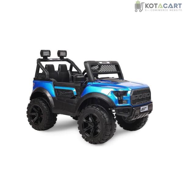 Battery Car For Kids | POBO Car Battery Operated Ride On -Blue Age 1 to 7 Years | Same-Day Delivery in Delhi NCR