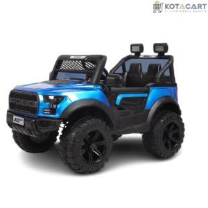 Battery Operated 4x4 Big Size Jeep 12V Battery Jeep Battery Operated Ride On - Blue | Same-Day Delivery in Delhi NCR