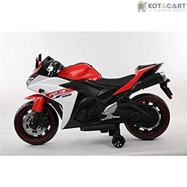 Battery Operated Bike For Kids| R3 Mountain Battery Operated Ride On Motor Bike for Kids, 2 to 7 Years, Red & White | Same-Day Delivery in Delhi NCR - Image 8