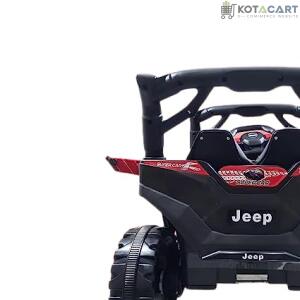 Battery Operated Car For Kids |Electric Ride on Jeep for Kids with Music, Led Lights, Swing, Bluetooth Remote and 12V Battery Operated Car for 1 to 4 Years Children to Drive (Metallic Red) | Same-Day Delivery in Delhi NCR