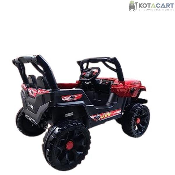 Battery Operated Car For Kids |Electric Ride on Jeep for Kids with Music, Led Lights, Swing, Bluetooth Remote and 12V Battery Operated Car for 1 to 4 Years Children to Drive (Metallic Red) | Same-Day Delivery in Delhi NCR - Image 11