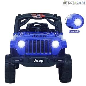 Electric Ride on Jeep for Kids with Music, Led Lights, Swing, Bluetooth Remote and 12V Battery Operated Car for 1 to 4 Years Children to Drive (Blue) | Same-Day Delivery in Delhi NCR