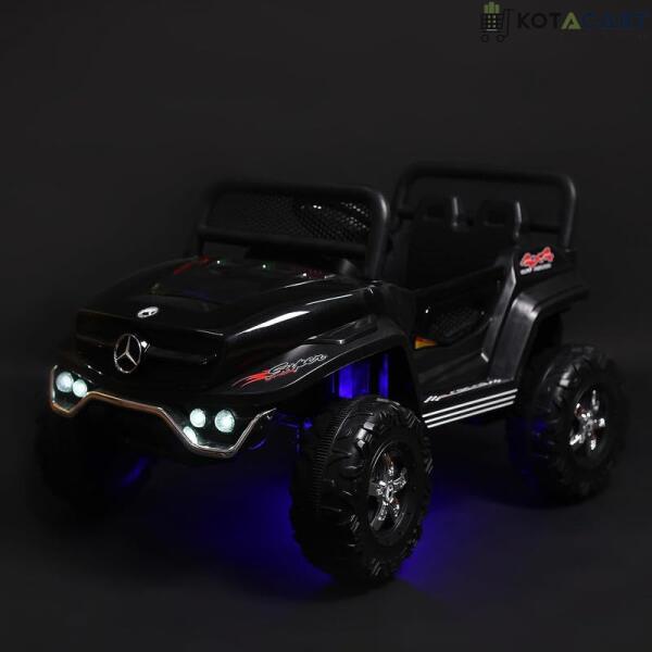 Battery Operated Ride on Jeep for Kids with Music, Lights and Swing- Electric Remote Control Ride on Jeep for Children to Drive of Age 1 to 6 Years- Black | Same-Day Delivery in Delhi NCR - Image 16