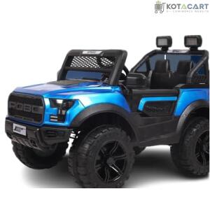 Battery Operated 4x4 Big Size Jeep 12V Battery Jeep Battery Operated Ride On - Blue | Same-Day Delivery in Delhi NCR