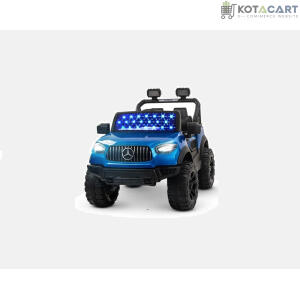 Battery Operated Jeep for Kids, Ride on Toy Kids Car with Windshield Light & Music | Kids Big Electric Car Jeep | Rechargeable Battery Car for Kids to Drive 3 to 6 Years-Blue | Same-Day Delivery in Delhi NCR