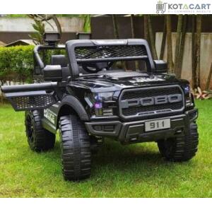 Battery Operated 4x4 Big Size Jeep 12V Battery Jeep Battery Operated Ride On -Black | Same-Day Delivery in Delhi NCR