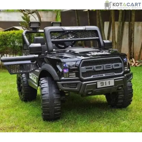 Battery Operated 4x4 Big Size Jeep 12V Battery Jeep Battery Operated Ride On -Black | Same-Day Delivery in Delhi NCR - Image 2