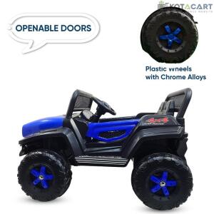 Battery Operated Ride on Jeep for Kids with Music, Lights and Swing- Electric Remote Control Ride on Jeep for Children to Drive of Age 1 to 6 Years-Blue | Same-Day Delivery in Delhi NCR