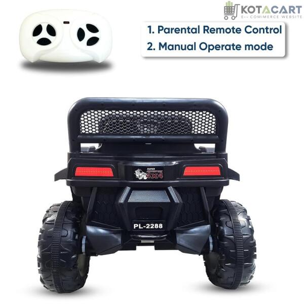 Battery Operated Ride on Jeep for Kids with Music, Lights and Swing- Electric Remote Control Ride on Jeep for Children to Drive of Age 1 to 6 Years-Blue | Same-Day Delivery in Delhi NCR - Image 11