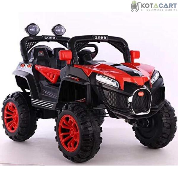 12v 4x4 Rechargeable Battery-Operated Big Size Jeep for Kids with Traction Wheels, Spring suspension | Same-Day Delivery in Delhi NCR - Image 3