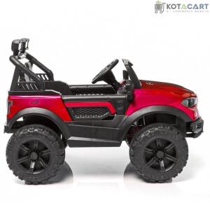 Battery Operated Jeep for Kids, Ride on Toy Kids Car with Windshield Light & Music | Kids Big Electric Car Jeep | Rechargeable Battery Car for Kids to Drive 3 to 6 Years-Red | Same-Day Delivery in Delhi NCR