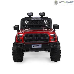 Battery Operated 4x4 Big Size Jeep 12V Battery Jeep Battery Operated Ride On - Dark Red | Same-Day Delivery in Delhi NCR