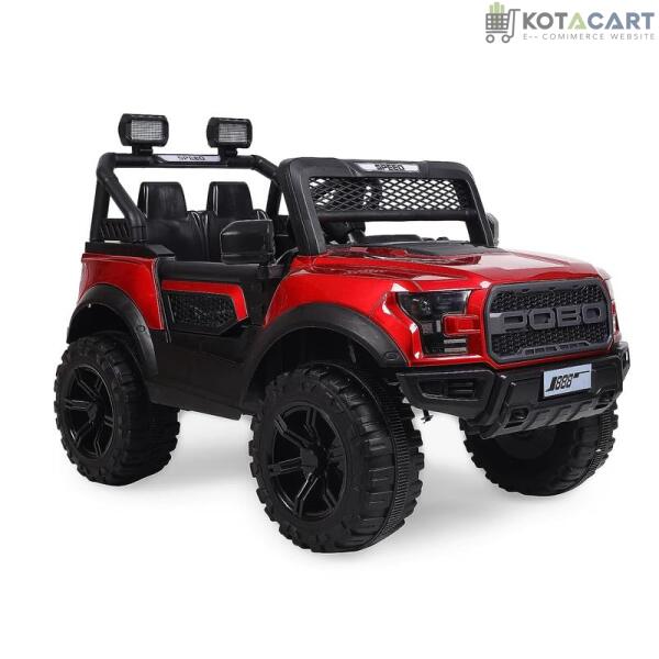 Battery Operated 4x4 Big Size Jeep 12V Battery Jeep Battery Operated Ride On - Dark Red | Same-Day Delivery in Delhi NCR - Image 3