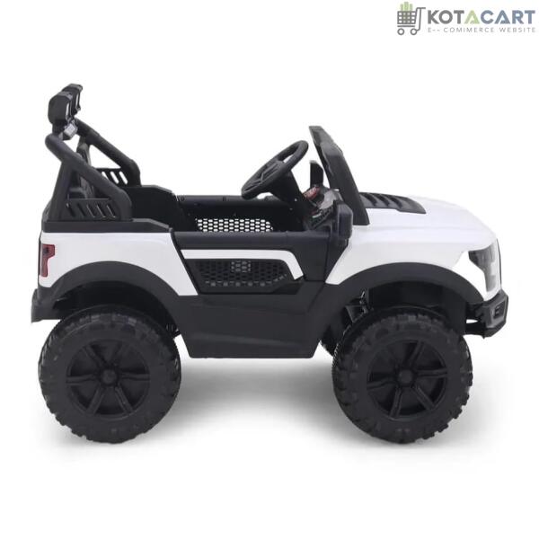 Battery Operated Car For Kids  POBO King White Battery Operated Jeep for Kids Ride on Toy Kids Car with Bluetooth Music & Light Electric Car Jeep Age 1 to 7 Years | Same-Day Delivery in Delhi NCR - Image 7