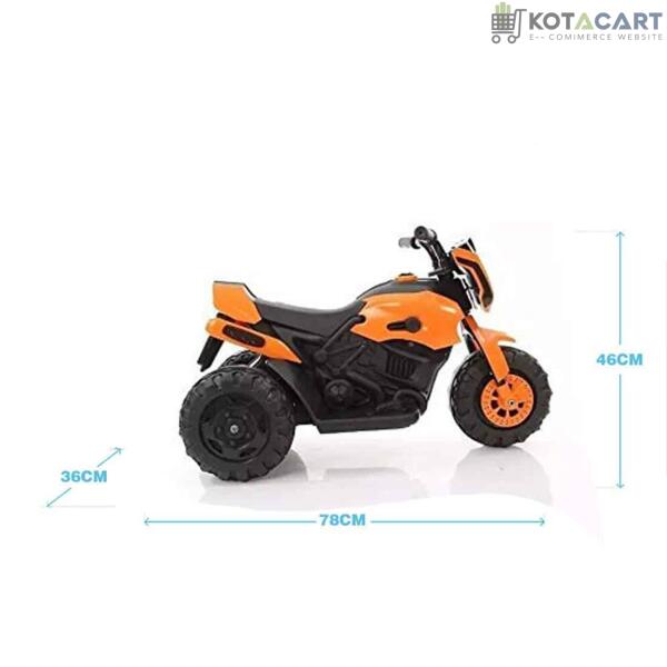 Damned GS-800 Battery Operated Sports Bike | Single Motor Ride On Bike with 20 Kg Weight Capacity Kids Bike / Bike for Kids / -- Orange | Same-Day Delivery in Delhi NCR - Image 7