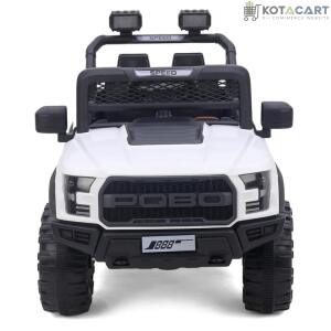 Battery Operated 4x4 Big Size Jeep 12V Battery Jeep Battery Operated Ride On -White | Same-Day Delivery in Delhi NCR