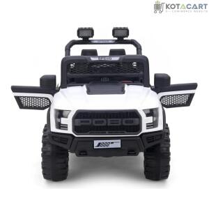 Battery Operated 4x4 Big Size Jeep 12V Battery Jeep Battery Operated Ride On -White | Same-Day Delivery in Delhi NCR