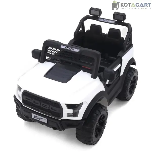 Battery Operated 4x4 Big Size Jeep 12V Battery Jeep Battery Operated Ride On -White | Same-Day Delivery in Delhi NCR - Image 8