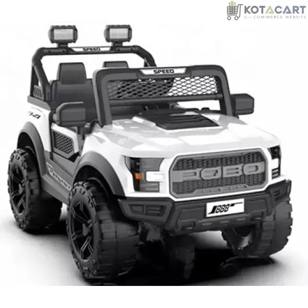 Battery Operated 4x4 Big Size Jeep 12V Battery Jeep Battery Operated Ride On -White | Same-Day Delivery in Delhi NCR - Image 2