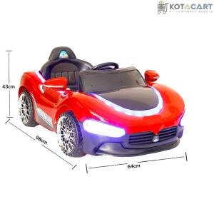 Battery Operated Car For Kids | PH518 12V Battery Operated Ride on Car for Kids with Music, Lights and Remote Control, Red Age - 1 to 2.5 Years | Same-Day Delivery in Delhi NCR