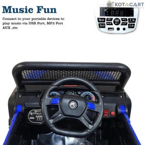 Battery Operated Ride on Jeep for Kids with Music, Lights and Swing- Electric Remote Control Ride on Jeep for Children to Drive of Age 1 to 6 Years-Blue | Same-Day Delivery in Delhi NCR