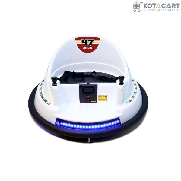 Battery Bumping Car for Kids | Battery Car for Child | Car for 2 to 4 Years Boy Girl - White | Same-Day Delivery in Delhi NCR - Image 2