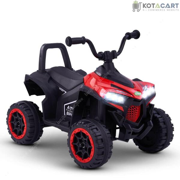 Red ATV for Kids | 6V Battery | Sturdy Material | Max Load 35 KG | Same-Day Delivery in Delhi NCR