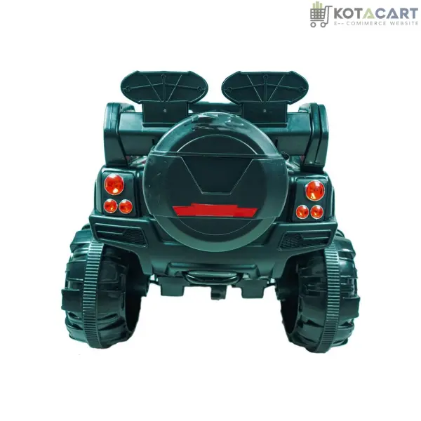 Rechargeable Battery Operated Electric Ride on  4X4 1188 Yellow Jeep Car for 2-8 Years Kids/Children/Toddlers/Boys/Girls with Music, Spring Suspension and Remote Control, Red | Same-Day Delivery in Delhi NCR - Image 6