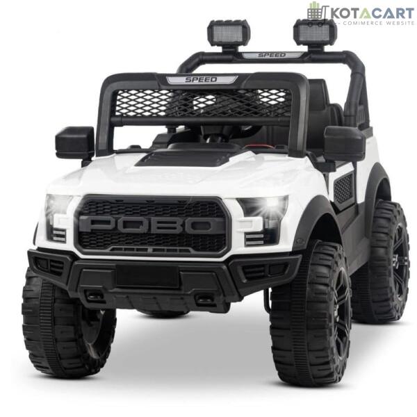 Battery Operated 4x4 Big Size Jeep 12V Battery Jeep Battery Operated Ride On -White | Same-Day Delivery in Delhi NCR - Image 3