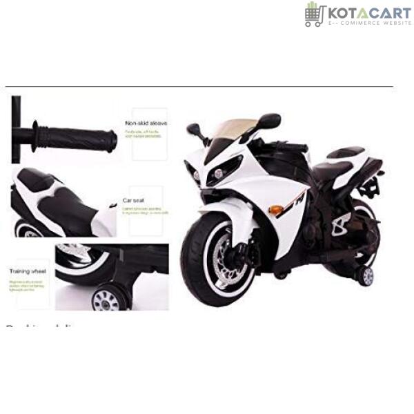 Electric R1 Bike For Kids | Bike For Child | R1 Bike For Kids | Age 1 to 8 Years - White | Same-Day Delivery in Delhi NCR - Image 8