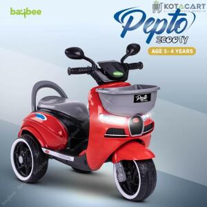 Red Scooter| 12V Battery | Sturdy Material | Max Load 35 KG | Same-Day Delivery in Delhi NCR