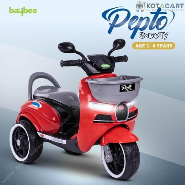 Red Scooter| 12V Battery | Sturdy Material | Max Load 35 KG | Same-Day Delivery in Delhi NCR - Image 3