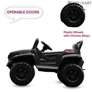 Battery Operated Ride on Jeep for Kids with Music, Lights and Swing- Electric Remote Control Ride on Jeep for Children to Drive of Age 1 to 6 Years- Black | Same-Day Delivery in Delhi NCR