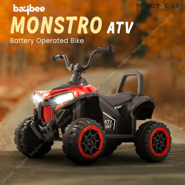 Red ATV for Kids | 6V Battery | Sturdy Material | Max Load 35 KG | Same-Day Delivery in Delhi NCR - Image 8