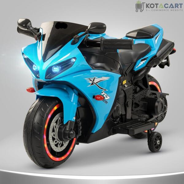 Blue Bike for Kids| 6V Battery | Sturdy Material | Max Load 35 KG | Same-Day Delivery in Delhi NCR