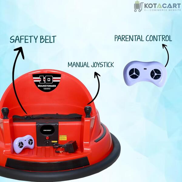 Battery Bumping Car for Kids | Battery Car for Child | Car for 2 to 4 Years Boy Girl - Red | Same-Day Delivery in Delhi NCR - Image 7