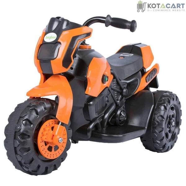 Damned GS-800 Battery Operated Sports Bike | Single Motor Ride On Bike with 20 Kg Weight Capacity Kids Bike / Bike for Kids / -- Orange | Same-Day Delivery in Delhi NCR