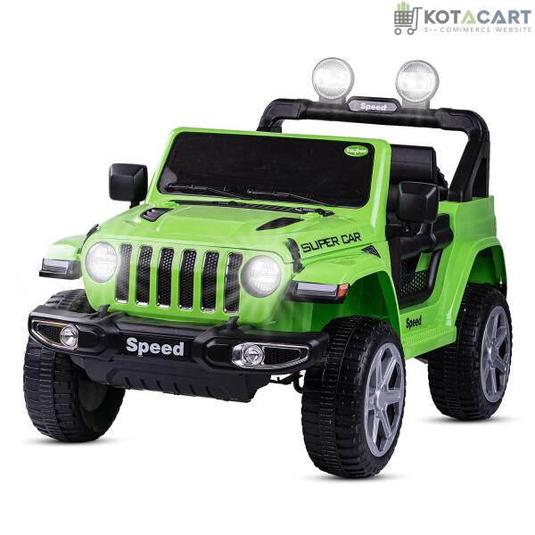 12V Rubicon 4x4 Electric Jeep for Kids | 3-point safety & ABS plastic Frame | Remote & Manual Drive | Same-Day Delivery in Delhi NCR