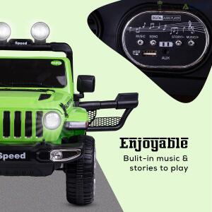 12V Rubicon 4x4 Electric Jeep for Kids | 3-point safety & ABS plastic Frame | Remote & Manual Drive | Same-Day Delivery in Delhi NCR