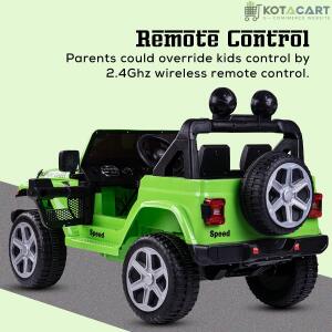 12V Rubicon 4x4 Electric Jeep for Kids | 3-point safety & ABS plastic Frame | Remote & Manual Drive | Same-Day Delivery in Delhi NCR